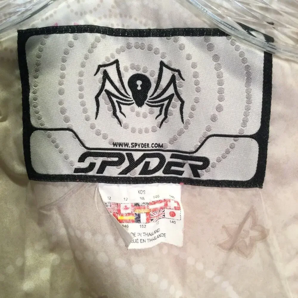 Spyder embroidered Purple Winter Jacket 12